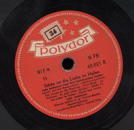 Andersen, Lale - Sunshine Quartett - Cornel Trio - Werner Müller Orch - Polydor 48821 4_Bildgröße ändern.jpg