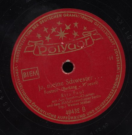 Paul, Rita &amp; Sunshine Quartett &amp; Werner Müller Orch - Polydor 48432 _Bildgröße ändern.jpg