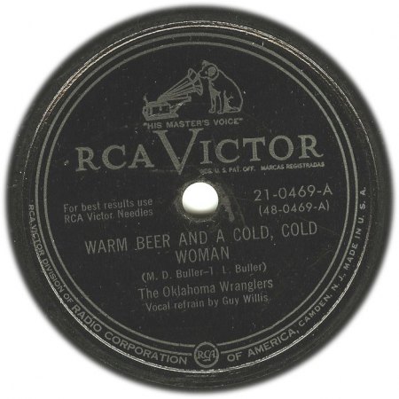 WillisBrothers04RCA Victor 21-0469 Warm beer And A Cold, Cold Woman.jpg