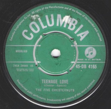 Chestnuts,Five02Teenage Love Columbia 45 DB 4165.jpg