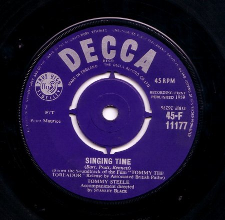 TOMMY STEELE - Singing Time.jpg