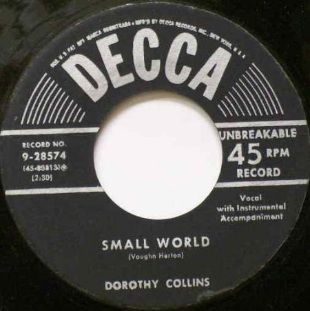 Collins,Dorothy20Decca 9-28574 Small World.jpg