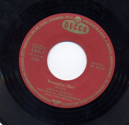 jimmy powell -single remeber then.jpg