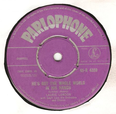 London,Laurie05He s got the whole world in His Hands aus Oktober 1957 Parlophone 45-R 4359.jpg