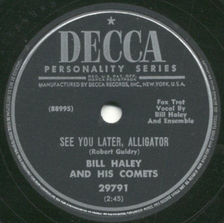 See You later Alligator13Bill Haley auf Decca Schellack.jpg