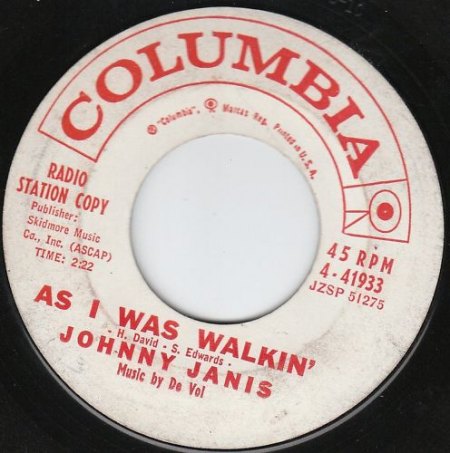 Janis,Johnny11As I was walkin Columbia 4-41933.jpg