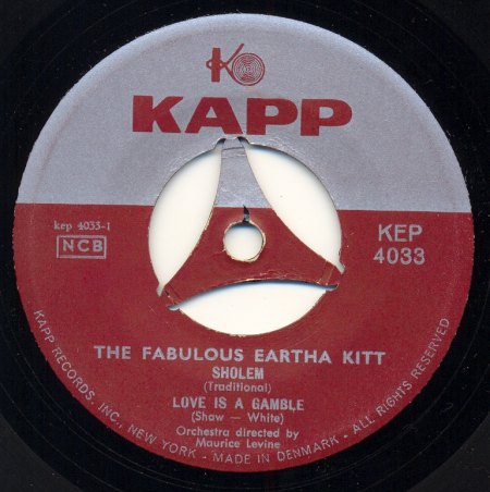 Kitt, Eartha - Kapp EP 4033 (Label).Jpg