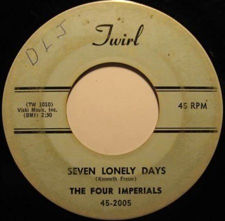 Four Imperials01Twirl 45-2005 Seven Lonely Days.jpg