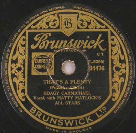 Carmichael,Hoagy22That s a plenty Brunswick 04476 B.jpg