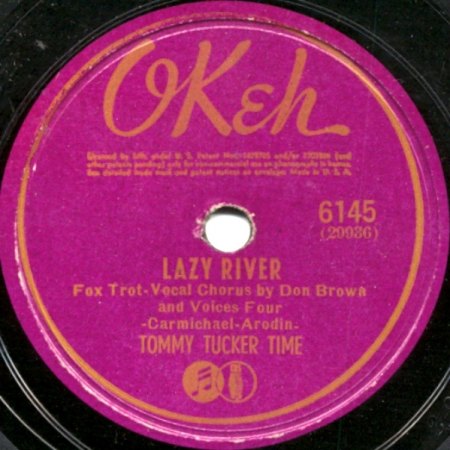Carmichael,Hoagy107Tommy Tucker Lazy River Okeh 6145.jpg