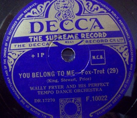 You belong to me01Wally Fryer Decca DR 17270 F 10022.jpg