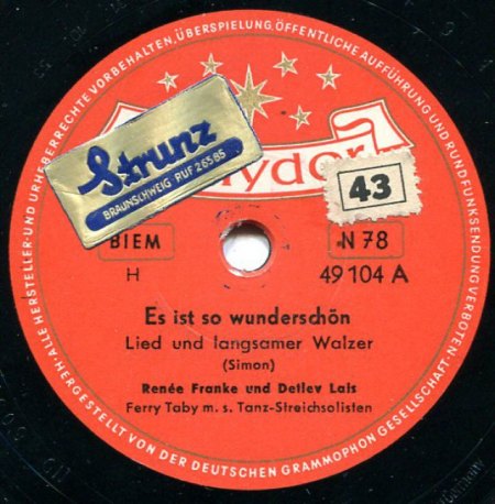 Franke,Renee09Es ist so wunderschön Polydor 49104 A mit D Lais.jpg
