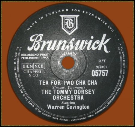 TOMMY DORSEY FEAT. WARREN COVINGTON - TEA FOR TWO CHA CHA_IC#003.jpg