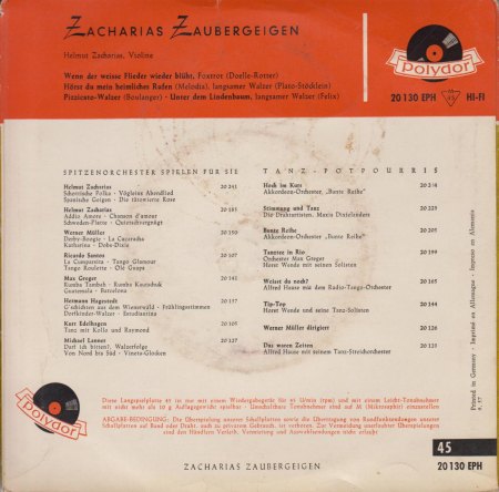 HELMUT ZACHARIAS - EP - Zacharias Zaubergeigen - CV 2.jpg