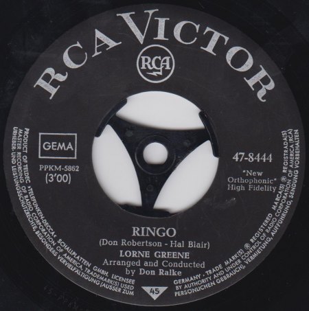 LORNE GREENE - Ringo -B-.jpg