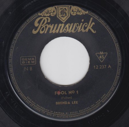 BRENDA LEE - Fool No. 1 -A-.jpg