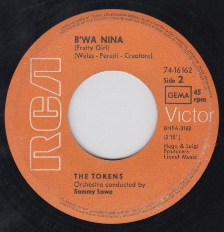 THE TOKENS - B'Wa Nina -B-.jpg