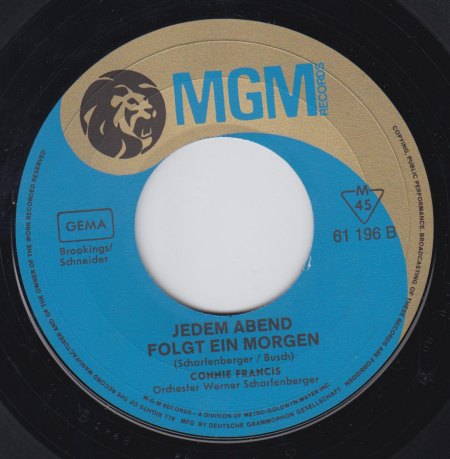 CONNIE FRANCIS - Jedem Abend folgt ein Morgen -B-.jpg