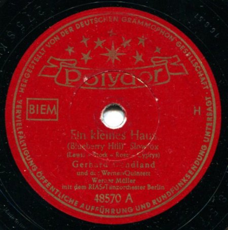 Blueberry Hill0Gerhard Wendland Polydor 48570 A.jpg