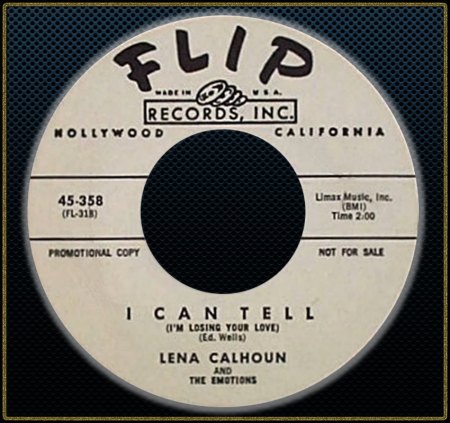 LENA CALHOUN &amp; THE EMOTIONS - I CAN TELL_IC#001.jpg