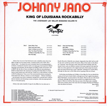 Jano, Johnny - King of Louisana Rockabilly - Flyright LP_Bildgröße ändern.jpg