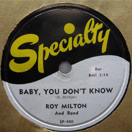ROY MILTON - Baby , You don'Ät know -B8-.jpg
