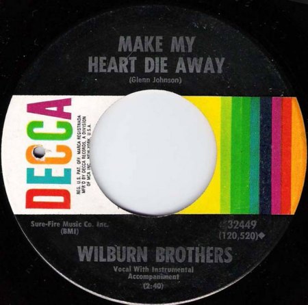 WILBURN BROS - Make my heart die away -B7-.jpg