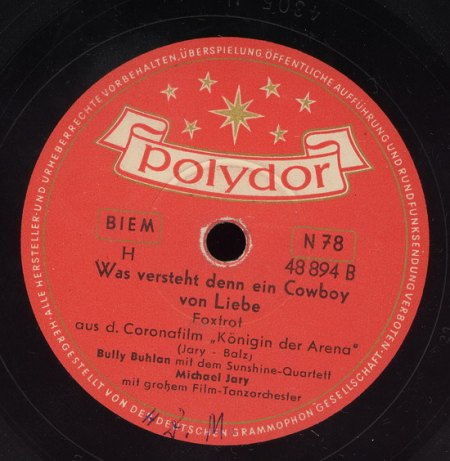 Buhlan, Bully - Sunshine Quartett - Polydor 48894 _Bildgröße ändern.jpg