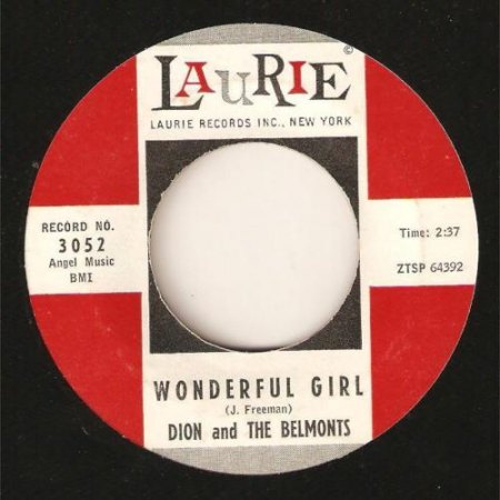 DION &amp; THE BELMONTS - Wonderful Girl -A2-.jpg