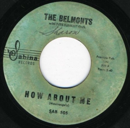 BELMONTS - How about me -B1-.jpg