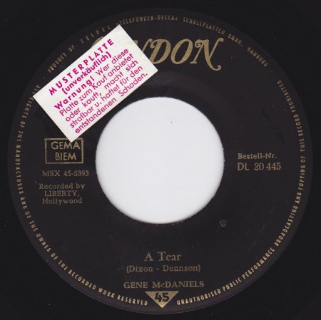 London DL 20 445 A Gene McDaniels.jpg