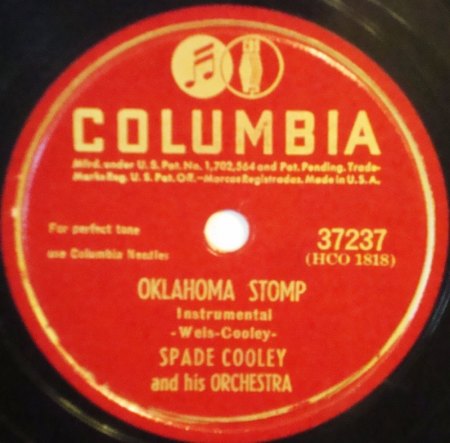 Cooley,Spade14Oklahoma Stomp Columbia 37237.jpg