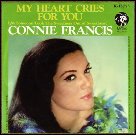 CONNIE FRANCIS - MY HEART CRIES FOR YOU_IC#003.jpg