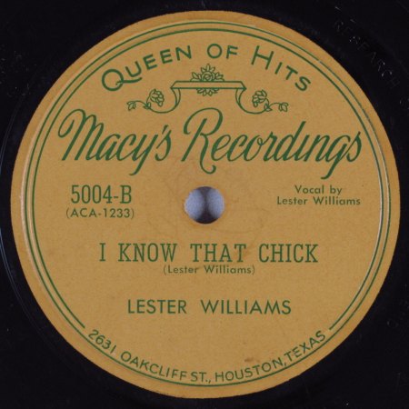 LESTER WILLIAMS - I know that chick -B-.JPG