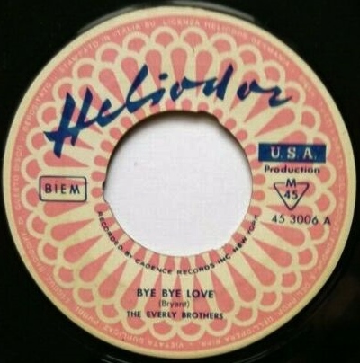 Everly Brothers - Heliodor Singles aus Italien