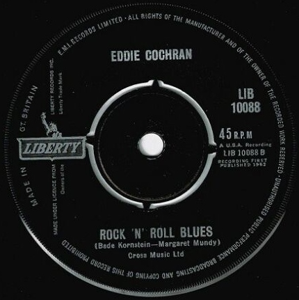 Eddie Cochran - Diskografie auf London und Liberty bis 1964