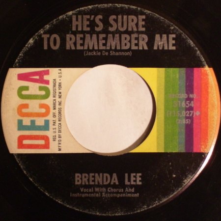 BRENDA LEE - He's sure to remember me -B-.jpg