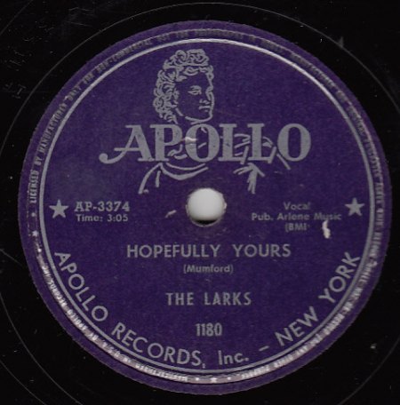 THE LARKS - Hopefully Yours -A-.JPG