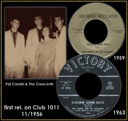 PAT CORDEL &amp; THE CRESCENTS - DARLING COME BACK_IC#001.jpg