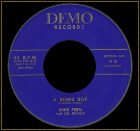 MIKE FERN &amp; DEL ROYALS - A BOMB BOP_IC#002.jpg