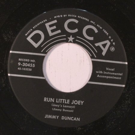 JIMMY DUNCAN - Run Little Joey -A-.JPG