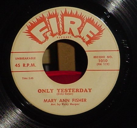 MARY ANN FISHER - Only Yesterday -A-.JPG