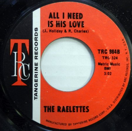 RAELETTES - All I need is his love -A-.JPG