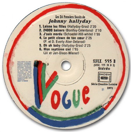 Johnny Hallyday - 24 Premiers Succes - LabelD.jpg