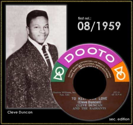 CLEVE DUNCAN &amp; THE RADIANTS - TO KEEP OUR LOVE_IC#001.jpg