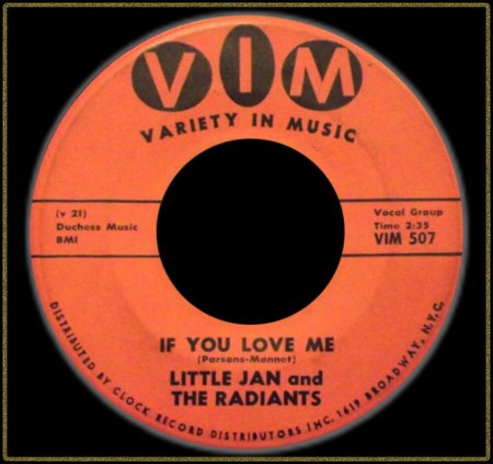 LITTLE JAN &amp; THE RADIANTS - IF YOU LOVE ME_IC#002.jpg