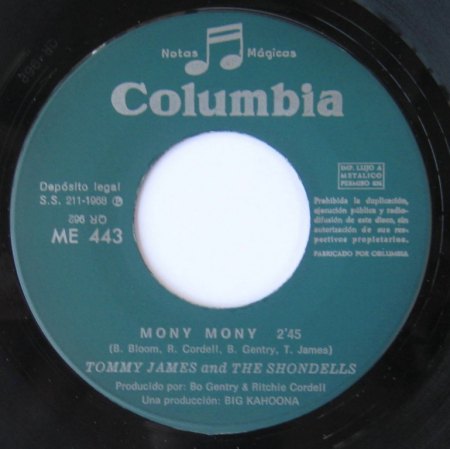 T.J. &amp; THE SHONDELLS -ES - Mony Mony - A-.JPG