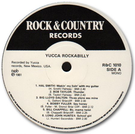 VA - Yucca Rockabilly - R&amp;C 1010 LabelA.JPG