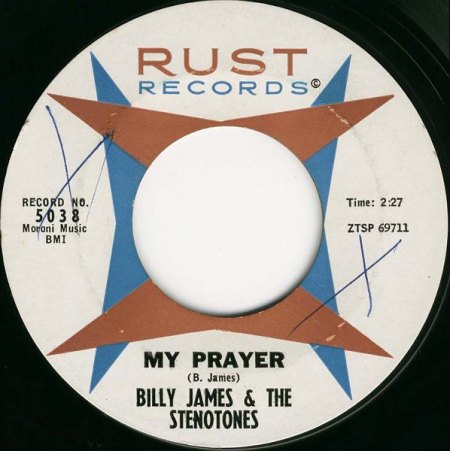 BILLY JAMES &amp; THE STENOTONES-MY PRAYER(RUST 5038).jpg