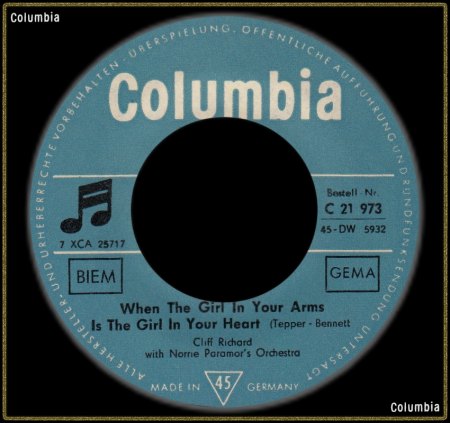CLIFF RICHARD - WHEN THE GIRL IN YOUR ARMS IS THE GIRL IN YOUR HEART_IC#003.jpg
